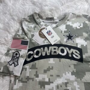 Nike Dallas Cowboys Salute to Service Men's Size Small T-Shirt Arctic Camo New!